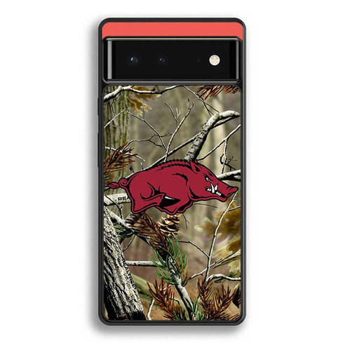 Arkansas Razorbacks Camo Motorola Google Pixel 6 Case