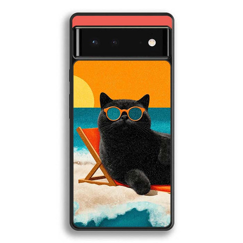 Chill Like a Cat Motorola Google Pixel 6 Case