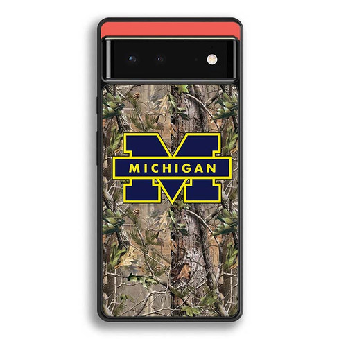 Michigan Wolverines Camouflage Motorola Google Pixel 6 Case