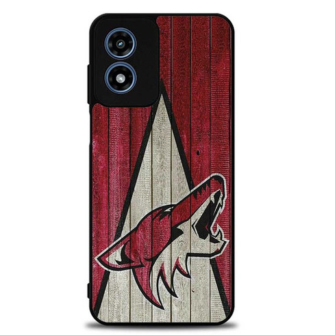 Arizona Coyotes Wood Pattern Motorola Moto G Play 2024 Case