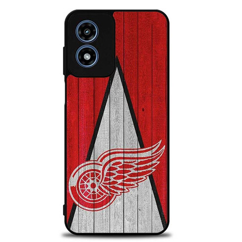 Detroit Red Wings Wooden Pattern Motorola Moto G Play 2024 Case
