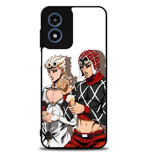 JoJos Bizarre Adventure Mista and Giorno Motorola Moto G Play 2024 Case