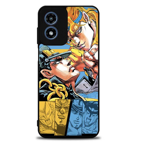 JoJos Bizarre Adventure Part 3 Stardust Crusaders Jotaro Kujo and Dio Motorola Moto G Play 2024 Case