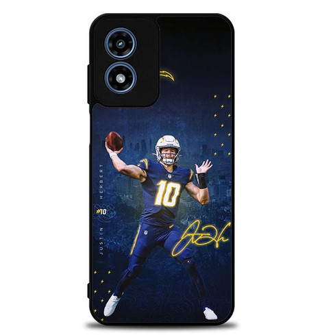 Justin Herbert Los Angeles Chargers 02 Motorola Moto G Play 2024 Case
