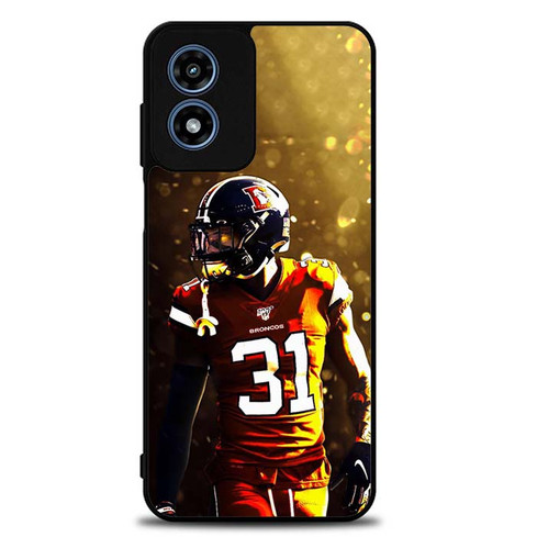 Justin Simmons Denver Broncos 03 Motorola Moto G Play 2024 Case