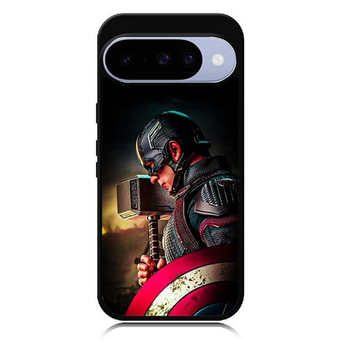 Captain America Wielding Mjolnir Google Pixel 10 Case