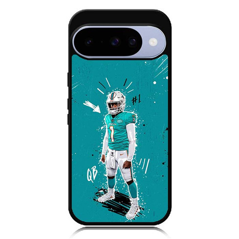 Tua Tagovailoa Miami Dolphins 02 Google Pixel 10 Case