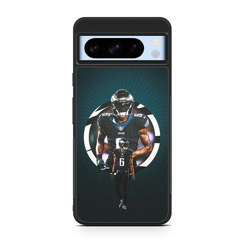 DeVonta Smith Philadelphia Eagles 02 Google Pixel 8 Case