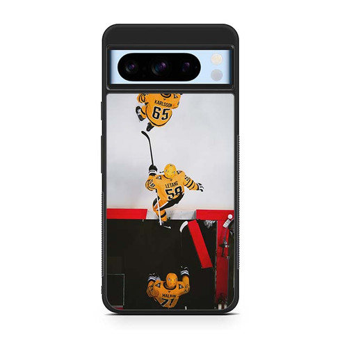 Malkin Letang and Karlsson Pittsburgh Penguins Google Pixel 8 Case
