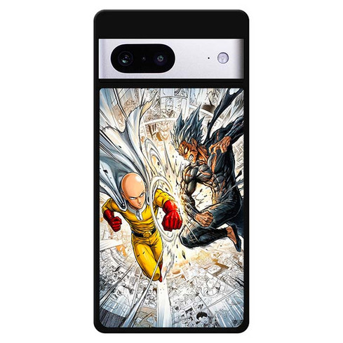 One Punch Man Saitama Vs Garou Motorola Google Pixel 7 Case