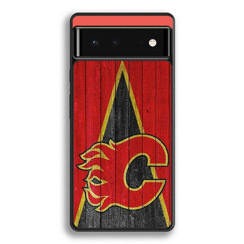 Calgary Flames Wooden Pattern Google Pixel 6 Case