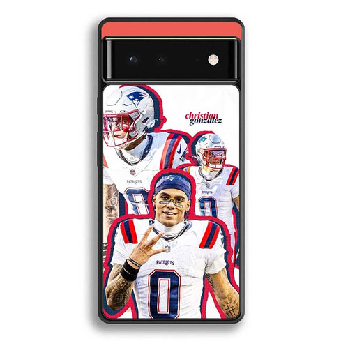 Christian Gonzalez New England Patriots 01 Google Pixel 6 Case