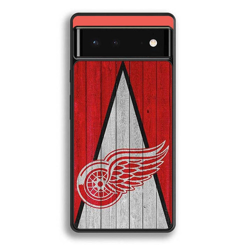 Detroit Red Wings Wooden Pattern Google Pixel 6 Case