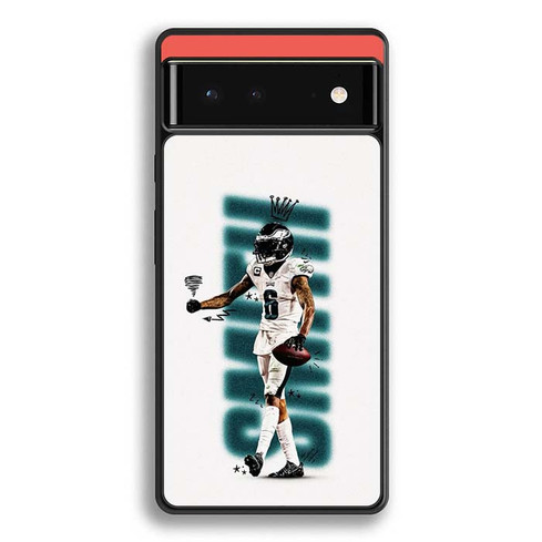 DeVonta Smith Philadelphia Eagles 03 Google Pixel 6 Case