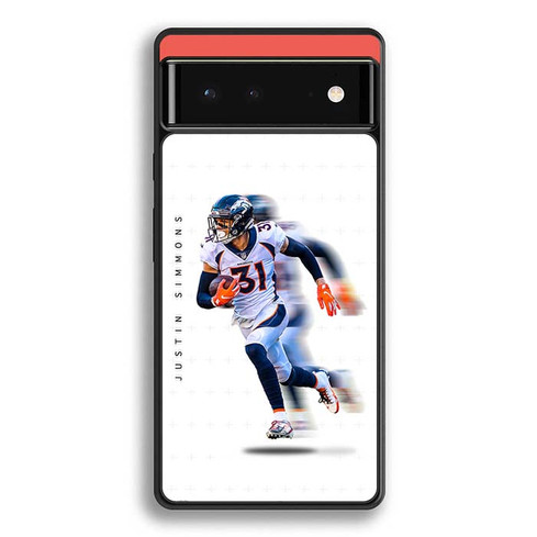 Justin Simmons Denver Broncos 02 Google Pixel 6 Case