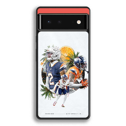 Patrick Surtain II Denver Broncos 01 Google Pixel 6 Case