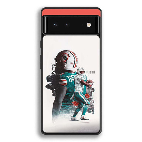 Tua Tagovailoa Miami Dolphins 01 Google Pixel 6 Case