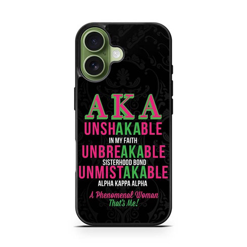 Alpha Kappa Alpha AKA Unbreakable iPhone 17 Case