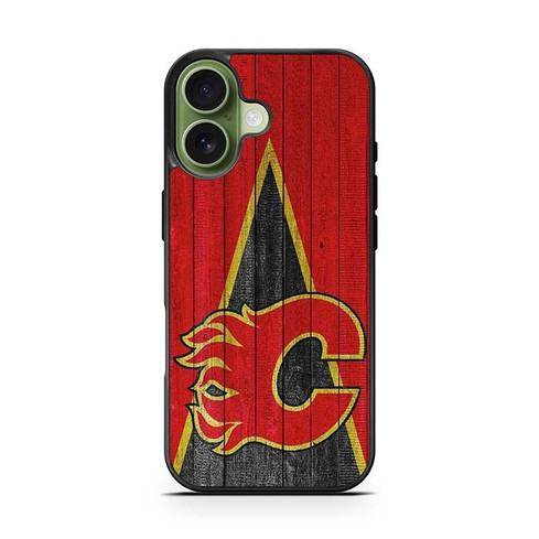 Calgary Flames Wooden Pattern iPhone 17 Case