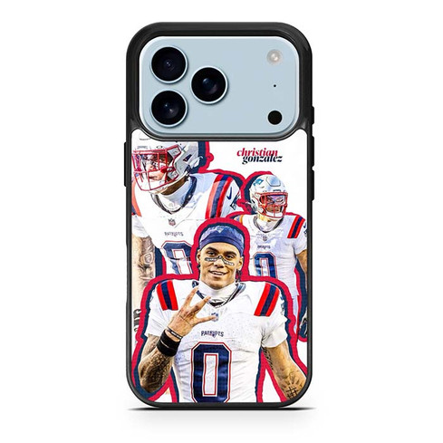 Christian Gonzalez New England Patriots 01 iPhone 17 Pro Case