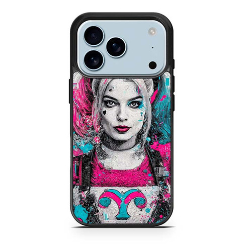 Harley Quinn Neon Mayhem Art iPhone 17 Pro Case