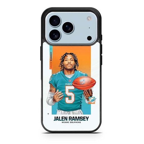 Jalen Ramsey Miami Dolphins 02 iPhone 17 Pro Case