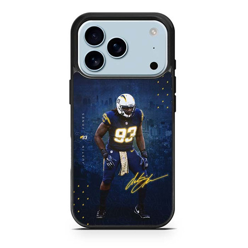 Justin Jones Los Angeles Chargers 01 iPhone 17 Pro Case