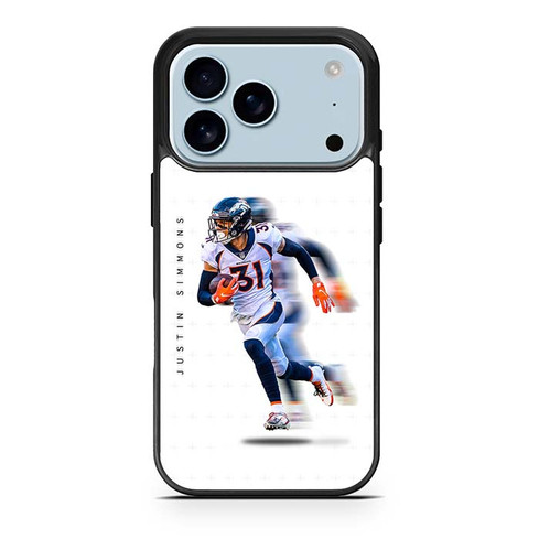 Justin Simmons Denver Broncos 02 iPhone 17 Pro Case