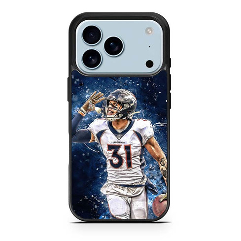 Justin Simmons Denver Broncos 05 iPhone 17 Pro Case
