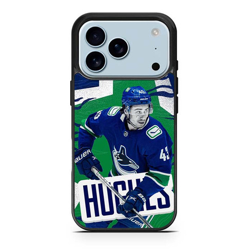 Quinn Hughes Vancouver Canucks iPhone 17 Pro Case
