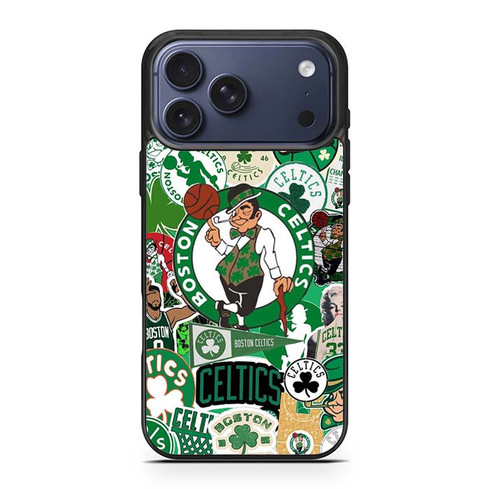 Boston Celtics Collage iPhone 17 Pro Max Case