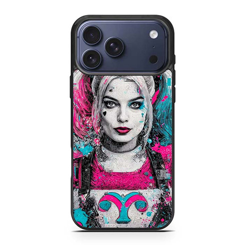 Harley Quinn Neon Mayhem Art iPhone 17 Pro Max Case