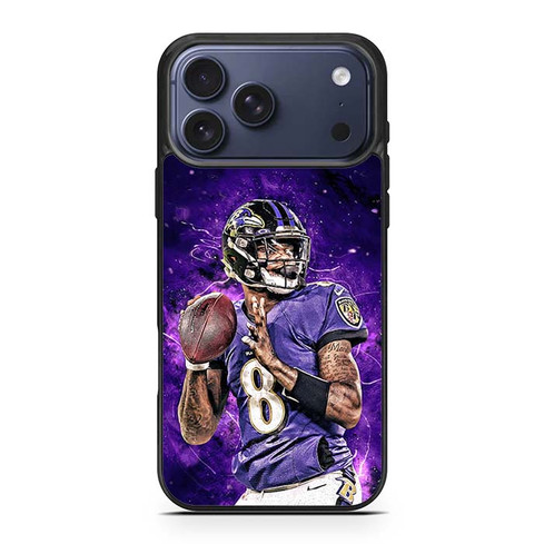 Lamar Jackson Baltimore Ravens 05 iPhone 17 Pro Max Case