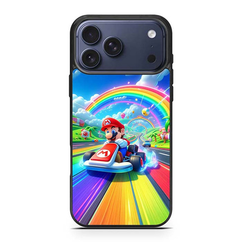Mario Kart Raibow Trail iPhone 17 Pro Max Case