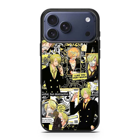 Sanji One Piece Series Collages iPhone 17 Pro Max Case