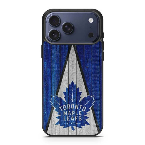 Toronto Maple Leafs Wooden Pattern iPhone 17 Pro Max Case