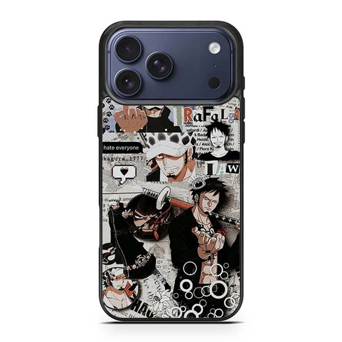 Trafalgar Law One Piece Series Collages iPhone 17 Pro Max Case