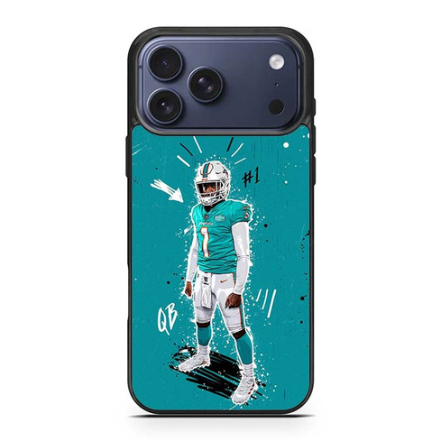 Tua Tagovailoa Miami Dolphins 02 iPhone 17 Pro Max Case