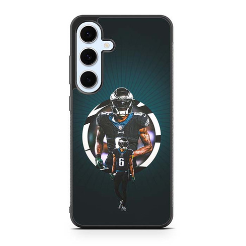 DeVonta Smith Philadelphia Eagles 02 Samsung Galaxy S24 Case