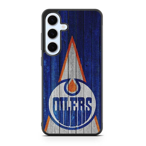 Edmonton Oilers Wooden Pattern Samsung Galaxy S24 Case