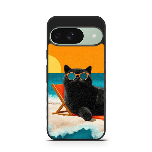 Chill Like a Cat Google Pixel 9 Case