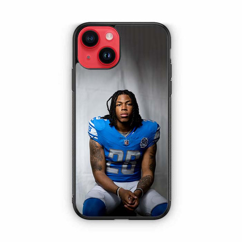 Jahmyr Gibbs Detroit Lions 01 iPhone 14 Case