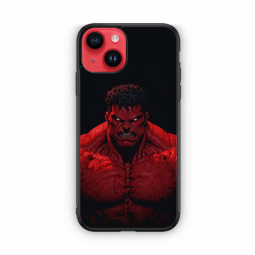Red Hulk Rage in Red iPhone 14 Case
