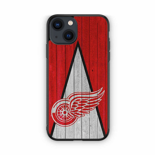 Detroit Red Wings Wooden Pattern iPhone 13 Case