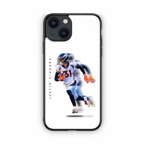 Justin Simmons Denver Broncos 02 iPhone 13 Case