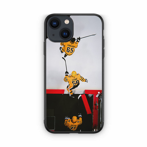 Malkin Letang and Karlsson Pittsburgh Penguins iPhone 13 Case