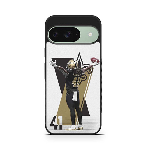 Alvin Kamara New Orleans Saints 01 Google Pixel 9 Case