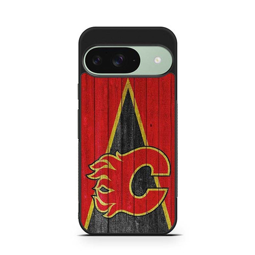 Calgary Flames Wooden Pattern Google Pixel 9 Case