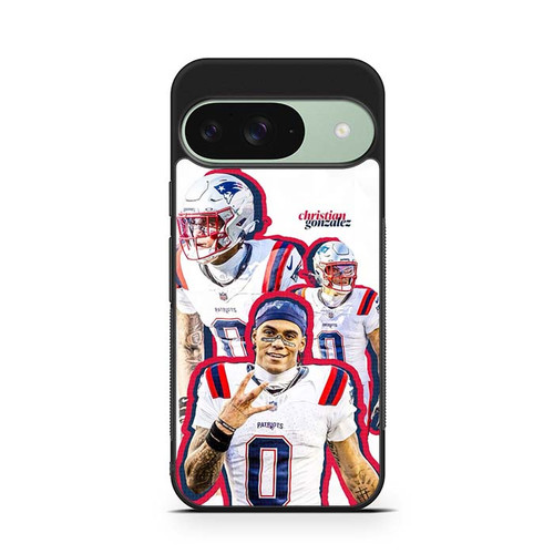 Christian Gonzalez New England Patriots 01 Google Pixel 9 Case