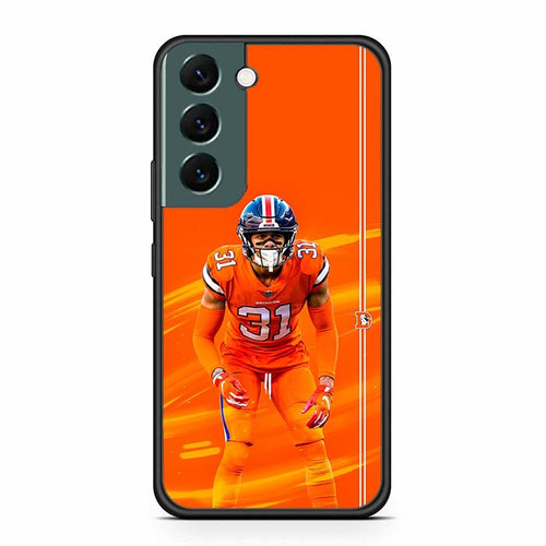 Justin Simmons Denver Broncos 01 Samsung Galaxy S22 Case